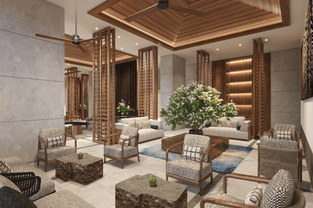 premium finishings and amenities in a development