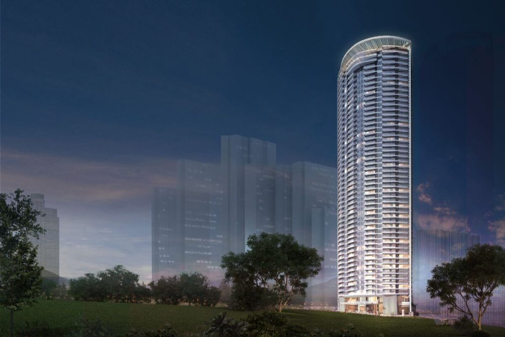 condominium from top developer at night